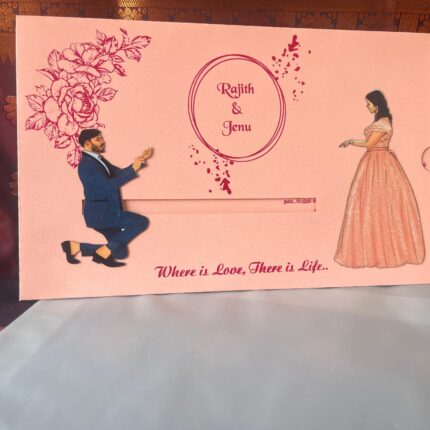 Digital sliding design invitation