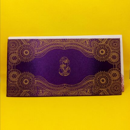 Satin Purple Magic wedding invitation