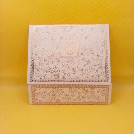 White colour small wedding Invitation