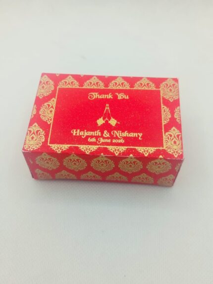 Red Top and Bottom Cake Box