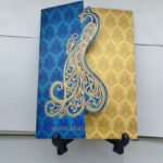 Peacock card wedding invitation