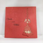 Red bell wedding invitation