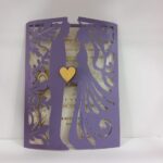 Purple love wedding invitation