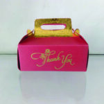 Suitcase Model Red With GoldCake Box.