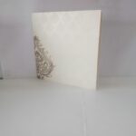 Gold Embossed Wedding Invitation