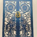 Blue Forest modal wedding invitation