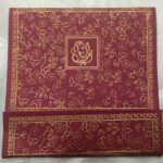 Purple popular flower desing wedding invitation