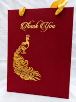 Maroon Colour Gift Bag - Image 4