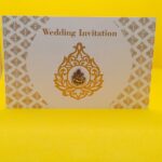 White Colour Wedding Invitation