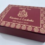 Maroon and Gold Palakaara Box
