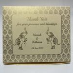 Cream and Gold Design Snack Box