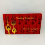 Red Foiling Design Invitation.