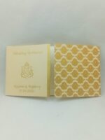 Door open small cream colour wedding card