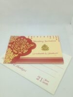 Golden Ganesh Invitation Card