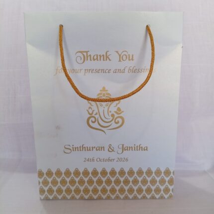 White Colour Gift Bag