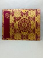 Maroon and Gold Pocket Wedding Invitation