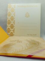 Red Satin Wedding Invitation. - Image 4