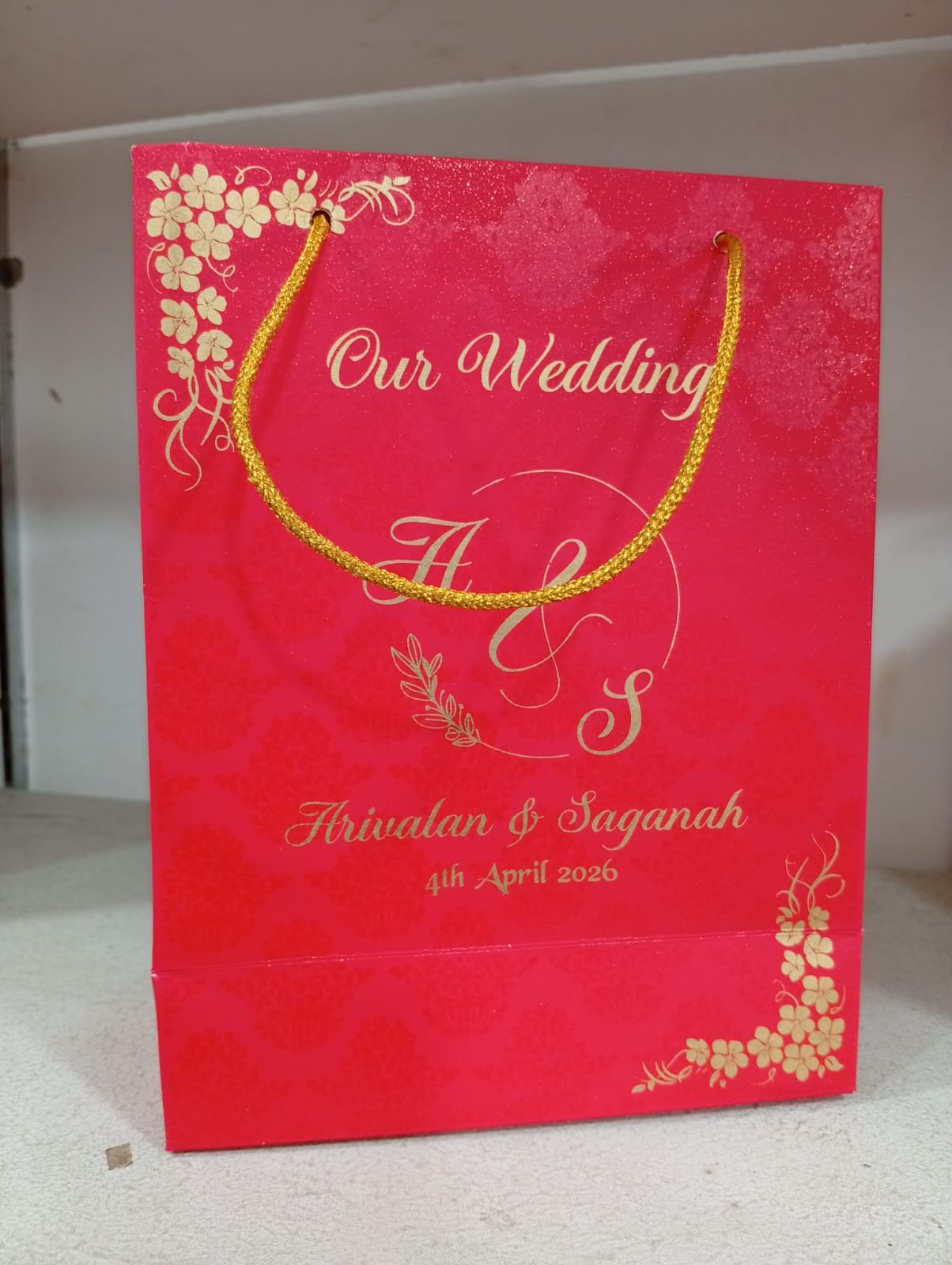 Red and Gold Gift Bag