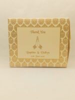 Cream and Gold Cake Box.