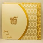 Sikh Design Wedding Invitation.
