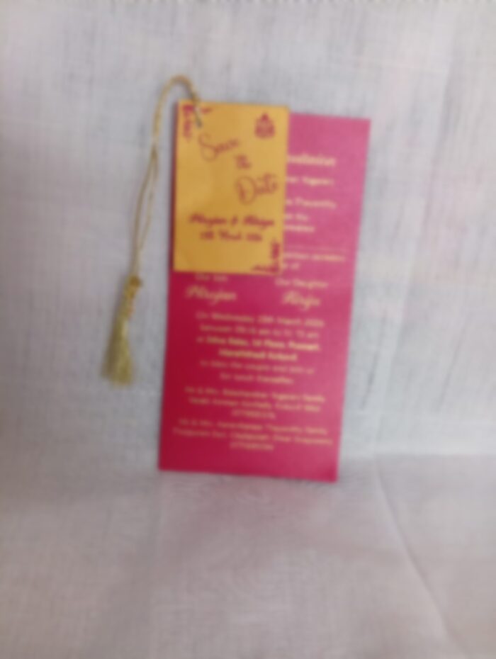 Invitation Tag Roop New Tag Model Wedding Invitation. – Akaram Cards
