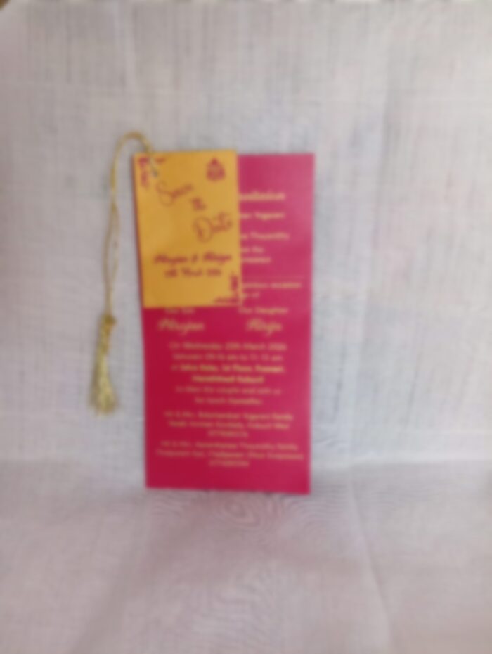 Invitation Tag Roop New Tag Model Wedding Invitation. – Akaram Cards