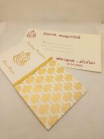 Door open small cream colour wedding card - Image 3
