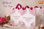 White and Magenta Mehndi bag - Image 3