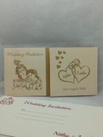 Door open small cream colour wedding card - Image 4