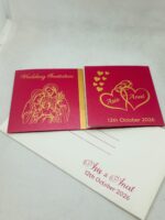 Red Colour Door Open Small Wedding Invitation - Image 2