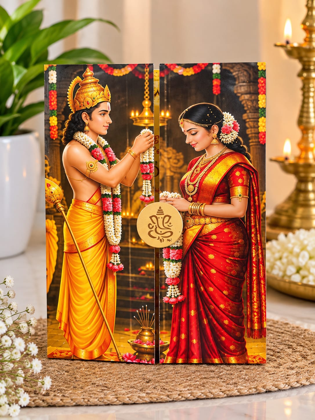 WhatsApp Image 2026-10-08 at 1.33.27 PM Traditional Hindu Wedding Invitation Card - Image 1