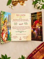 Elegant Traditional Tamil Wedding Invitation - Image 2